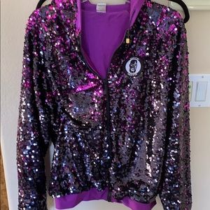 GORGEOUS Slick it Up sequin jacket M/L
